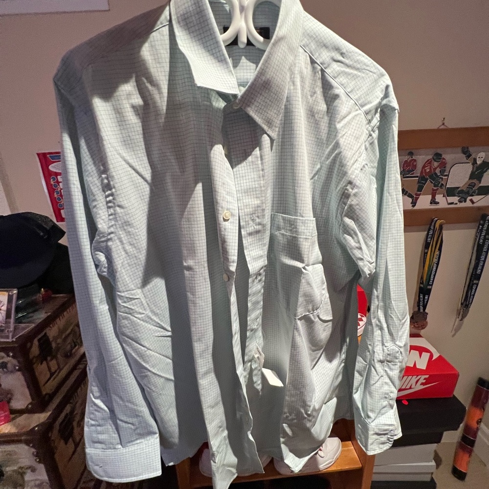 blue dress shirt
